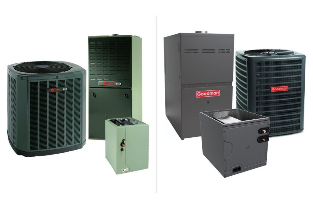 Trane and Goodman air conditioning systems installed and serviced by Top Texas Choice in Houston
