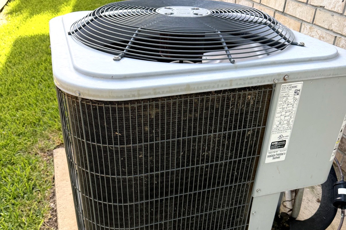 Older condenser serviced by our team