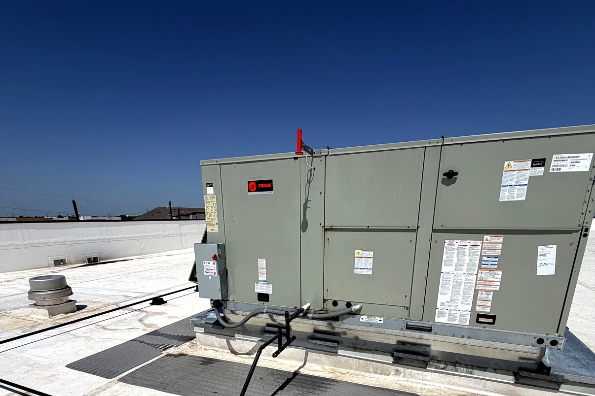 Trane rooftop unit maintained by our team
